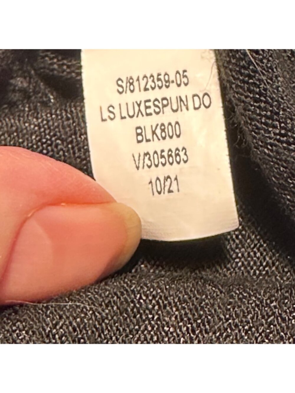 Banana Republic Luxespun 3/4 Dolman Sleeve Black Sweater Size M Academia Preppy - Picture 7 of 12